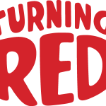 Turning Red Wordmark Logo Vector