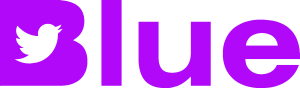 Twitter Blue Subscriber purple Logo Vector