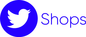 Twitter Shops blue Logo Vector