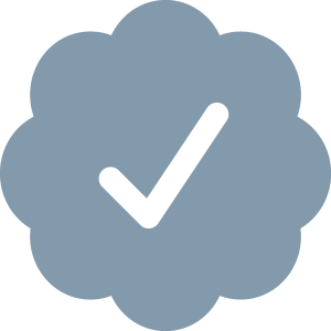 Twitter Verified Badge Gray Logo Vector