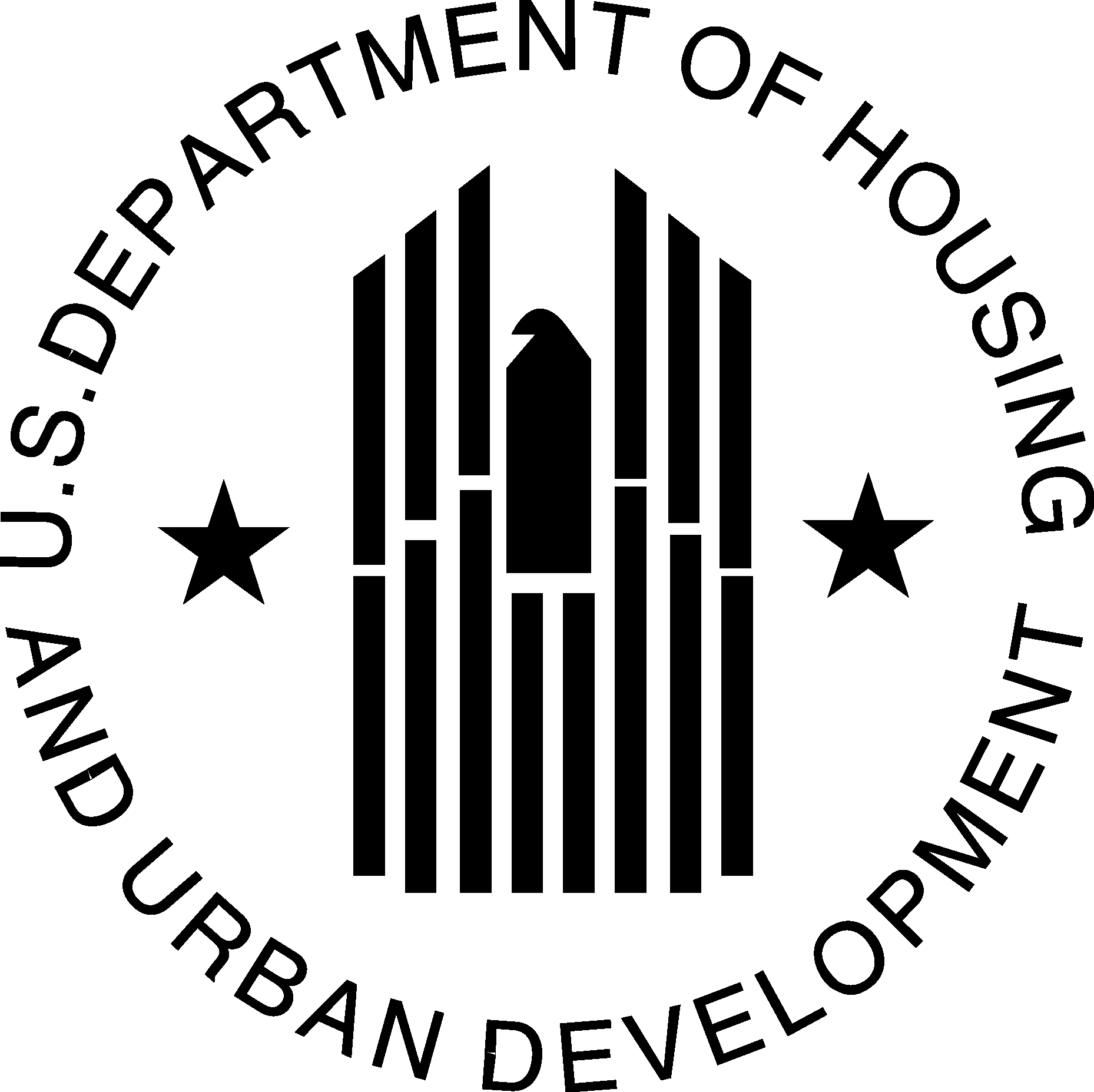 U.S. Department of Housing and Urban Development  black Logo Vector