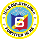 USS Duluth LPD 6 Seal Logo Vector