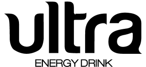 Ultra Energy Drink Wordmark Logo Vector