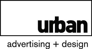 Urban Advertising + Design black Logo Vector