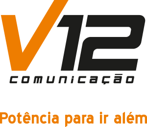V12 Propaganda e Marketing Logo Vector