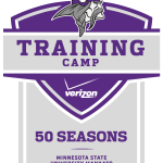 Verizon Vikings Training Camp 50 Seasons Logo Vector