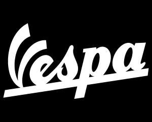 Vespa White Logo Vector