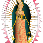 Viregn de Guadalupe Logo Vector