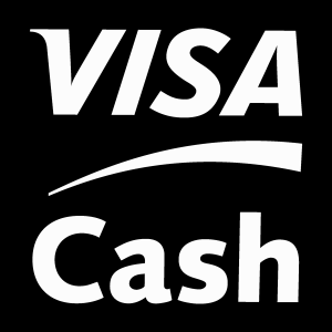 Visa Cash white Logo Vector