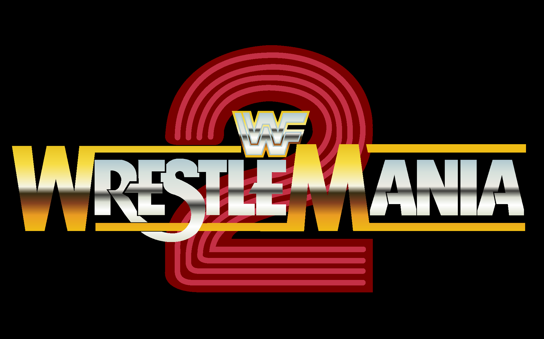 WrestleMania 2 Logo Vector