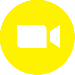 Zoom app yellow Logo Vector