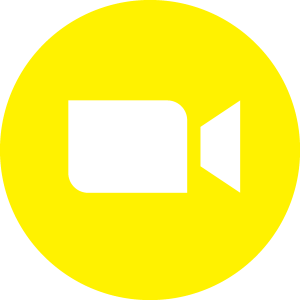 Zoom app yellow Logo Vector