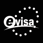 e visa white Logo Vector