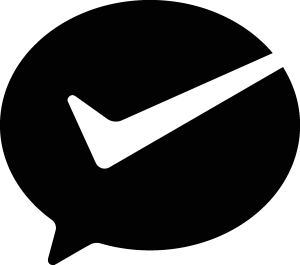 wechat pay black Logo Vector