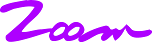 zoom design purple Logo Vector