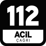 112 Acil Çağrı black Logo Vector