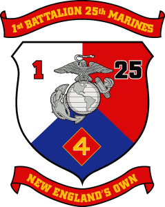 1st Battalion 25th Marine Regiment USMCR Logo Vector
