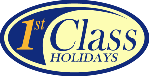 1st Class Holidays Logo Vector