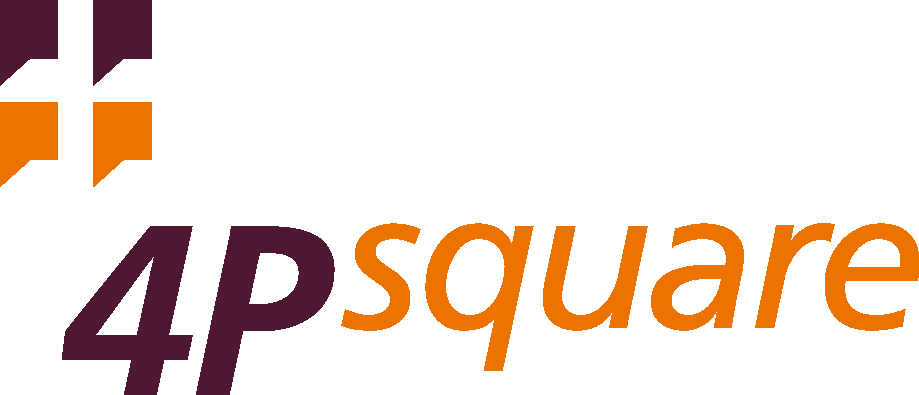 4P square Logo Vector