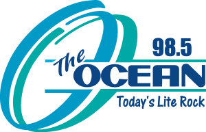 98.5 The Ocean Logo Vector