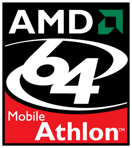 AMD 64 Mobile Athlon Logo Vector