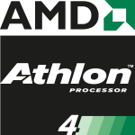 AMD Athlon 4 Processor Logo Vector