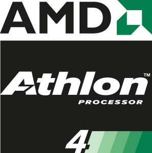 AMD Athlon 4 Processor Logo Vector