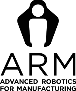 ARM (Advanced Robotics for Manufacturing) black Logo Vector