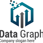 Abstract Data Graph Logo Vector