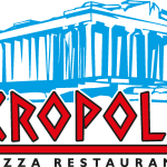 Acropolis Pizza Logo Vector