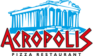 Acropolis Pizza Logo Vector