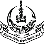 Allama Iqbal Open University black Logo Vector