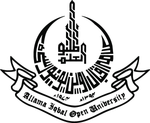 Allama Iqbal Open University black Logo Vector