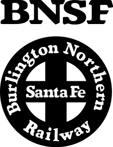 BNSF black Logo Vector