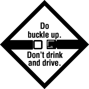 BUCKLE UP DONT DRINK Logo Vector