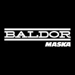 Baldor Maska white Logo Vector