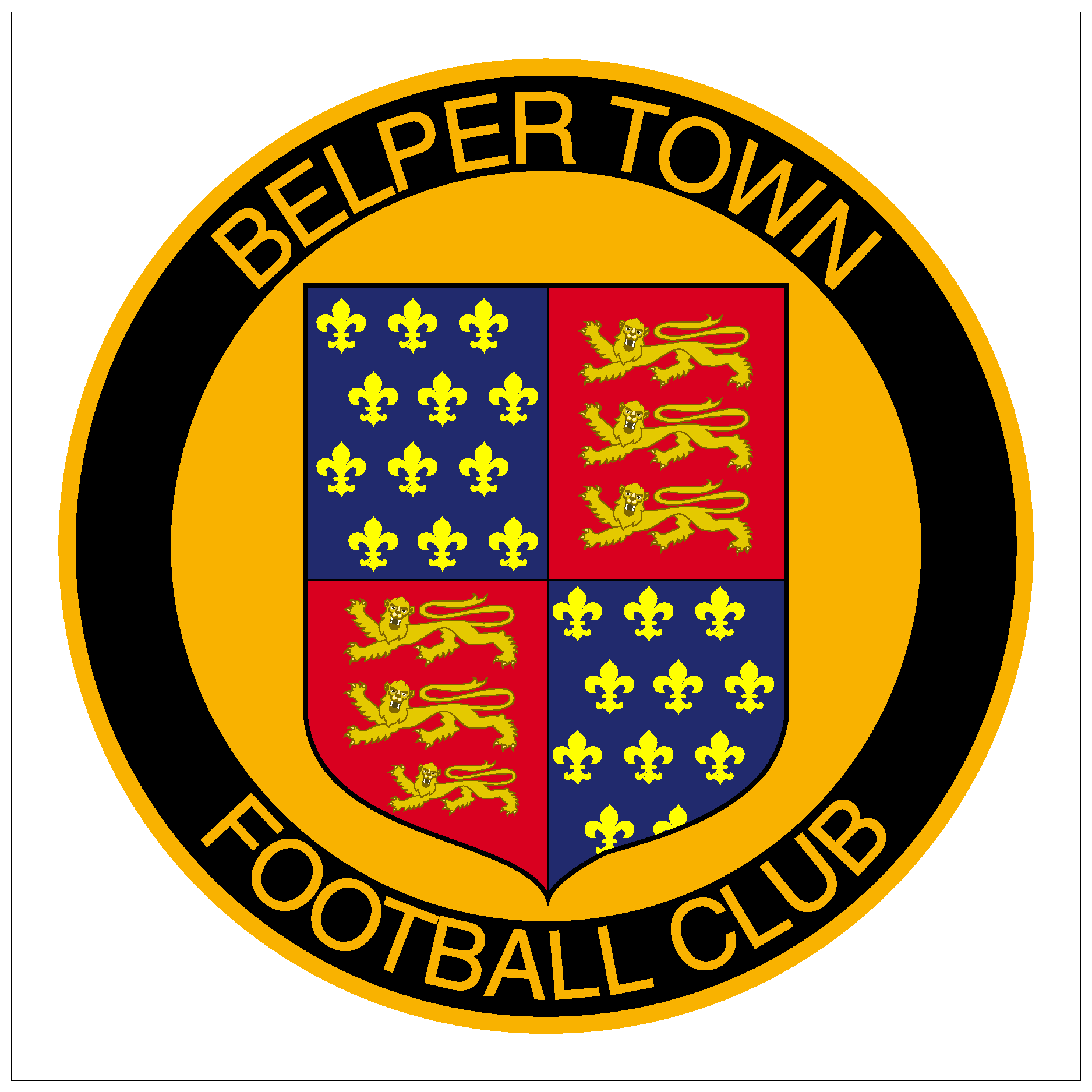 Belper Town Football Logo Vector