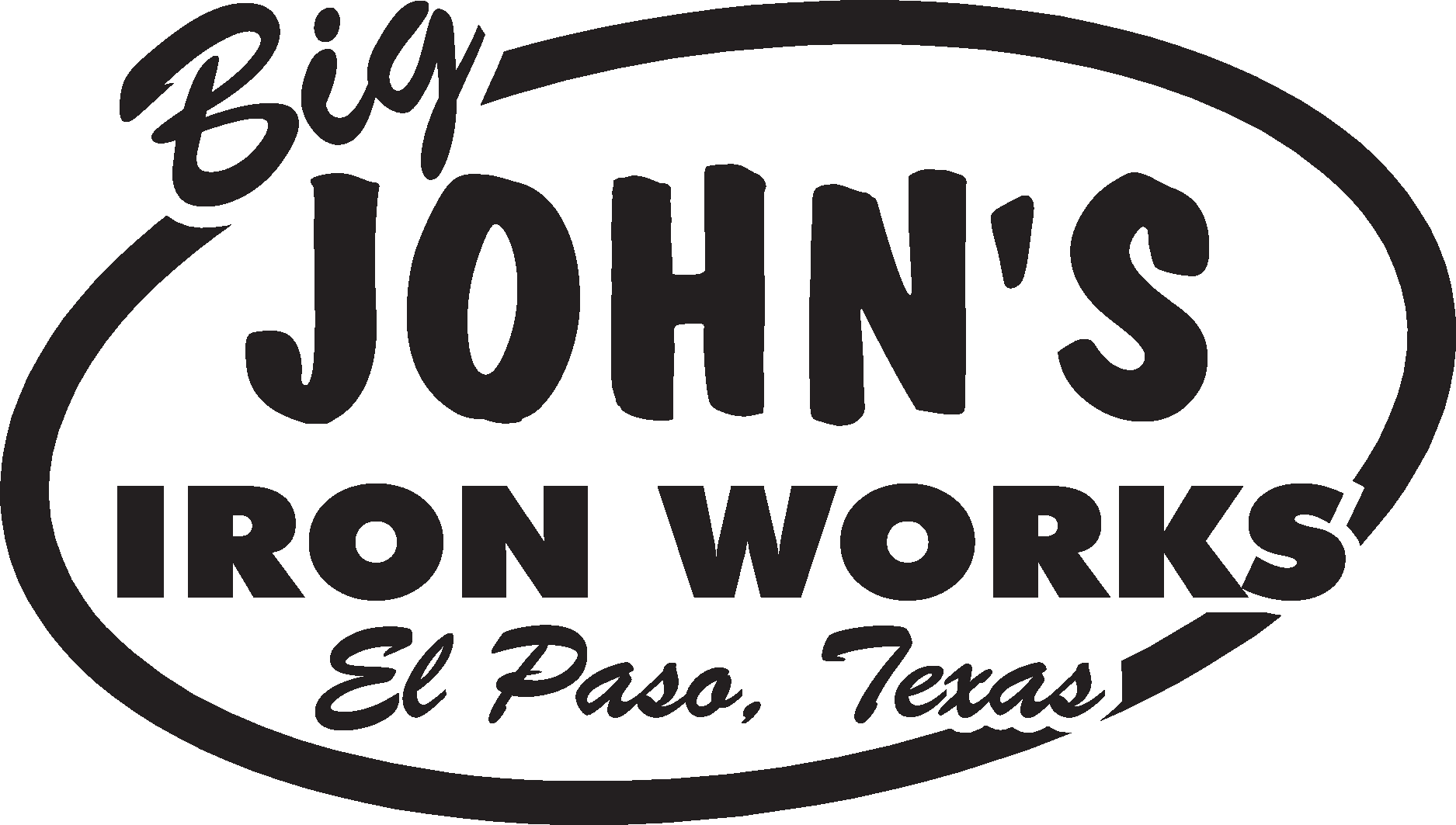 Big John’s Iron Works Logo Vector
