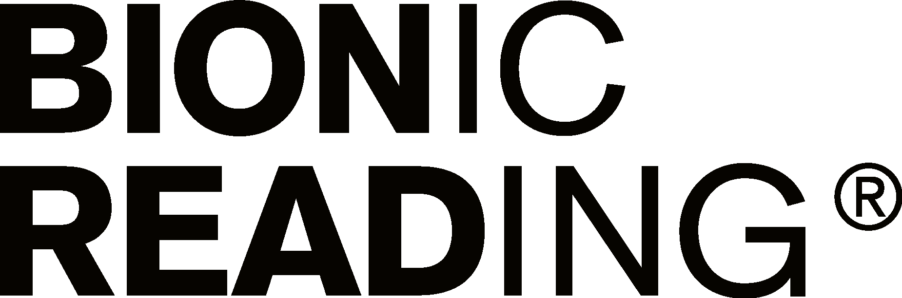 Bionic Reading Logo Vector