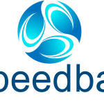 Blue Speed Ball Business Logo Vector