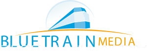 Blue Train Media Logo Vector