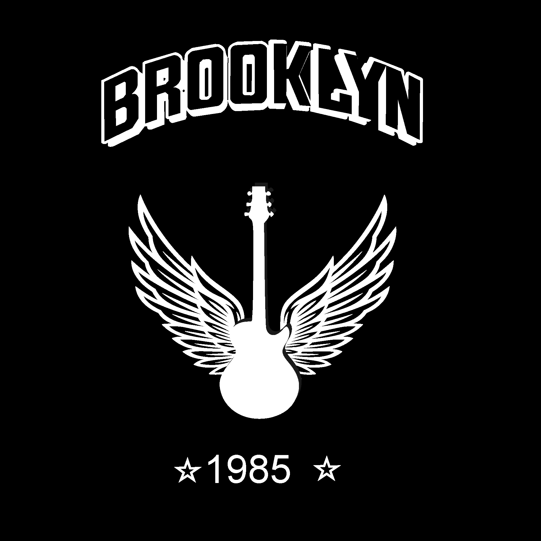 Brooklyn 1985 Rock Band Logo Vector