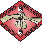 Brown Dragon Kenpo Karate Logo Vector