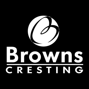Browns Cresting white Logo Vector