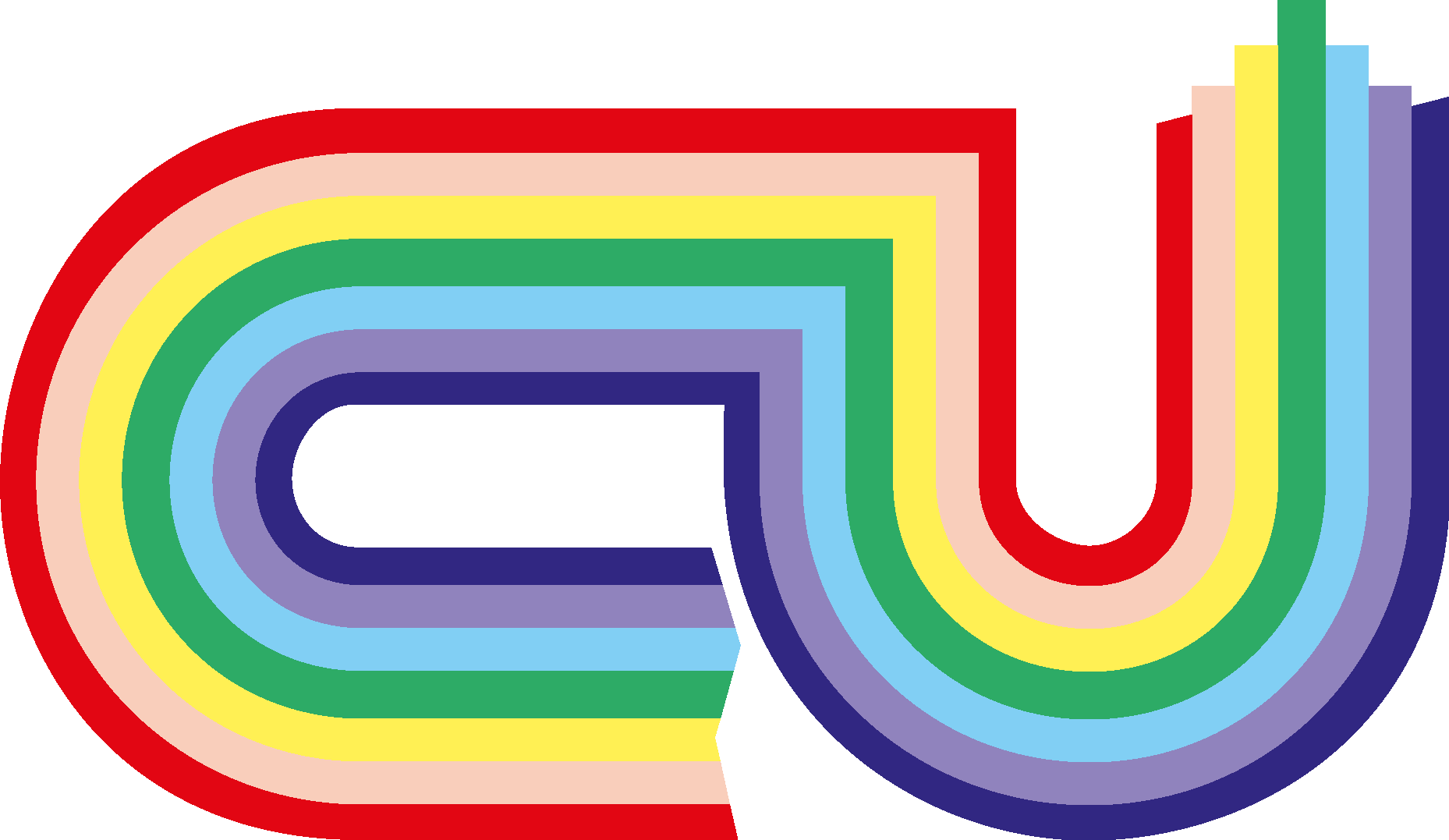 CU Rainbow Logo Vector