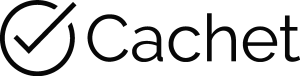 Cachet black Logo Vector