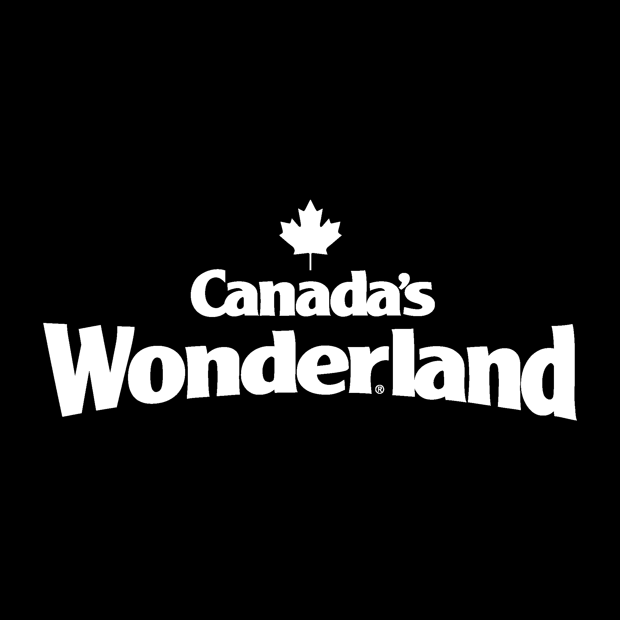 Canada’s Wonderland white Logo Vector