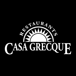 Casa Grecque Restaurants white Logo Vector