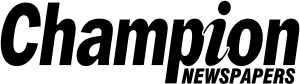 Champion Newspapers Black Logo Vector