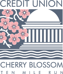 Cherry Blossom Ten Mile Run Credit Union Logo Vector